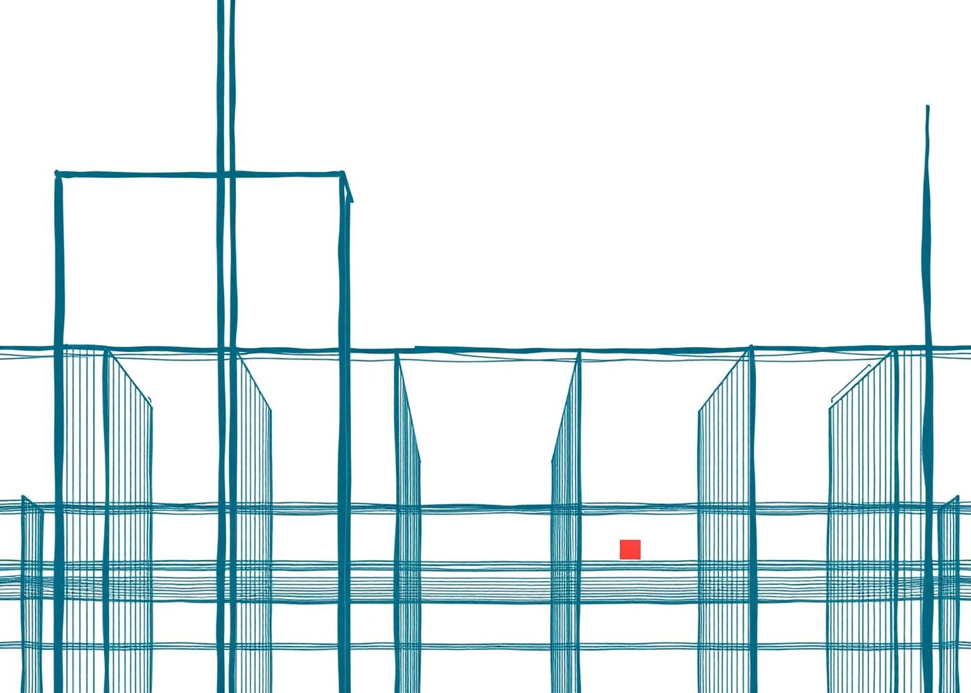 Illustration éditoriale évoquant l'architecture des emplois